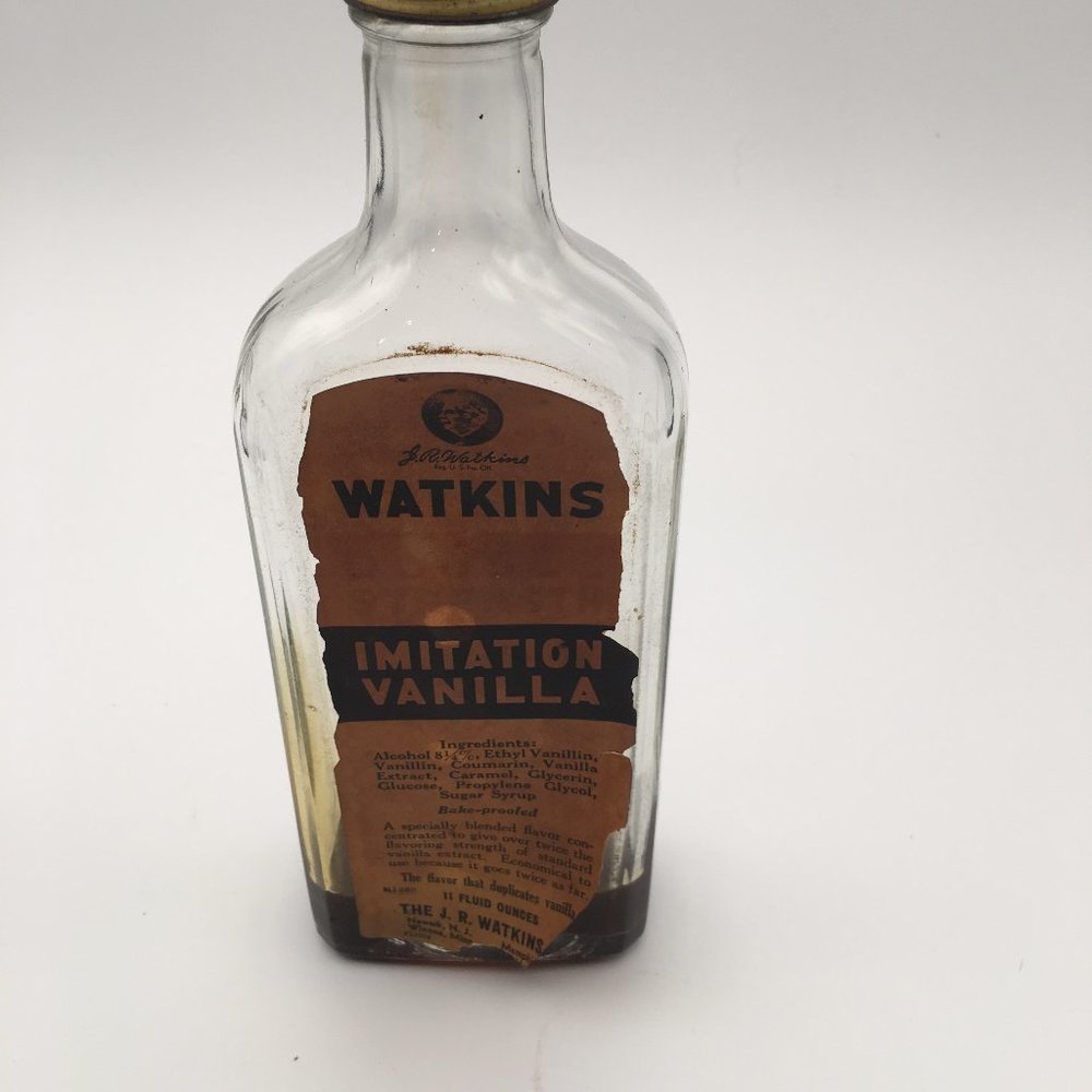 Vintage Watkins Imitation Vanilla bottle